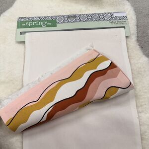 Hobby Lobby New Table Runner Waves Abstract Fringe 13”x72”